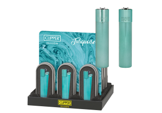 P.12 Briquets Clipper large Turquoise