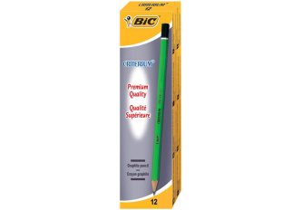 B.12 Crayons gris BIC Criterium 550 "2H"