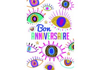 Paquet de 6 cartes anniversaire Shiny eyes