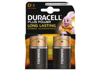 Blister de 2 piles Duracell plus power LR20