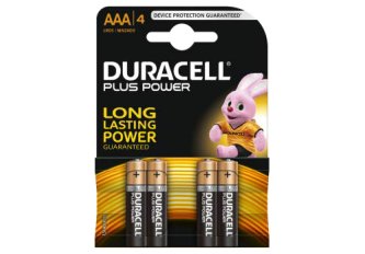 Blister de 4 piles Duracell plus power LR03
