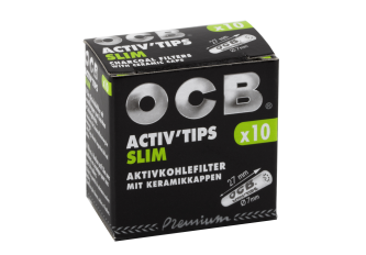 B.20 Etuis de 10 Filtres Activ Tips Slim OCB
