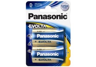 Boite de 12 blisters de 2 piles Panasonic Evolta LR20