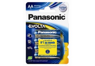 Boite de 12 blisters de 4 piles Panasonic Evolta LR6