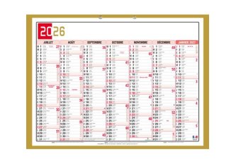 Calendrier tricolore semestriel