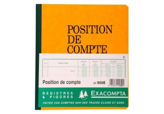 Piqûre recettes dépenses Position compte