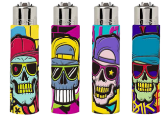 P.30 Briquets Graffiti Skulls