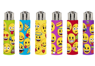 B.30 Briquets Clipper Pop Covers Emoji