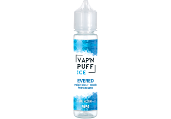 FL 50ML VAP'N PUFF ICE EVERED 0MG