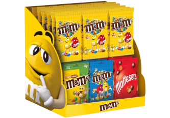 Présentoir vide pour Maxi-sachets M&Ms / Maltesers