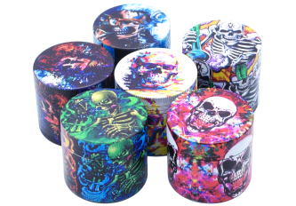 Boite 4 Parties 50 x 37 mm Skulls