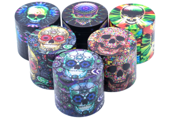 Boite 4 Parties 50 x 37 mm Skulls