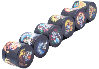 Boite 4 Parties 50 x 37 mm Skulls