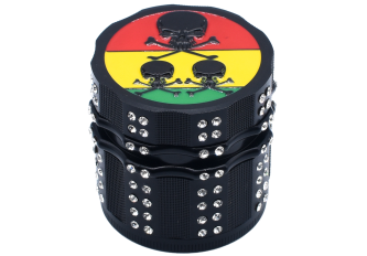 Boite 4 Parties 63 x 42 mm Rasta Skull