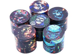 Boite 4 Parties 50 x 37 mm Skull