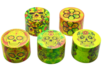 Boite 4 Parties 50 x 37 mm Color Skull
