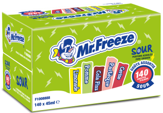 Carton de 140 Sticks Acides  à congeler Mr Freeze