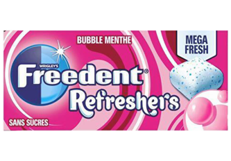 B.24 étuis Freedent Refreshers Bubble Menthe