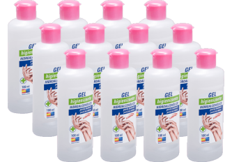 Carton de 48 flacons 100ml gel hydro-alcoolique