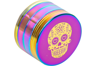 Broyeur 4 parties 52 x 35mm Metal Essence Mexican Skull