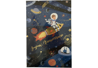 Paquet de 6 cartes anniversaire astronaute