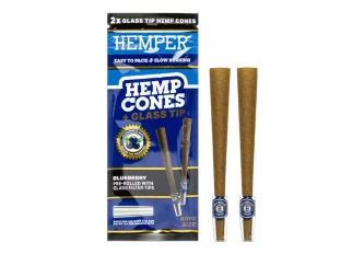 B.12 Étuis 2 Cônes Pré-Roulés Myrtille