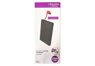 Powerbank 2500mAh noir