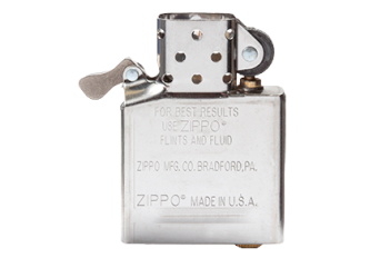 Insert chromé  de Remplacement pour Briquet Zippo essence