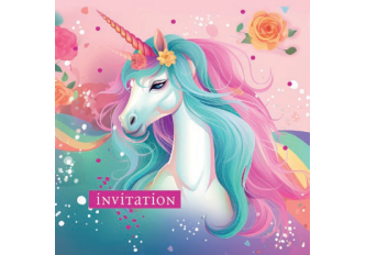 L.5 carnets invitation licorne