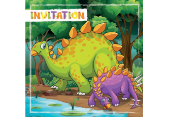 L.5 carnets invitation dino