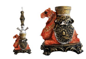 Narguilé Décoratif 30 cm – 2 Tuyaux – Modèle Chameau Oriental