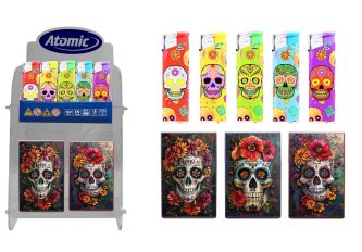 Présentoir 2 étages briquets + porte paquet