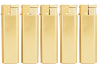 Briquet piezo doré rechargeable