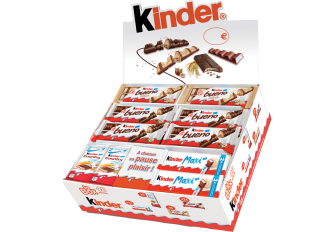 Assortiment de 48 Barres Kinder