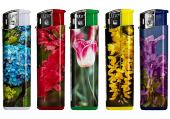 Briquet piezo Flowers