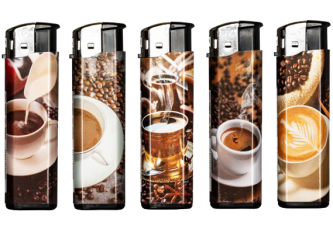 Briquet piezo Coffee