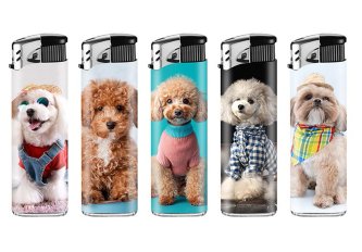 B.50 Briquets piézo Dog