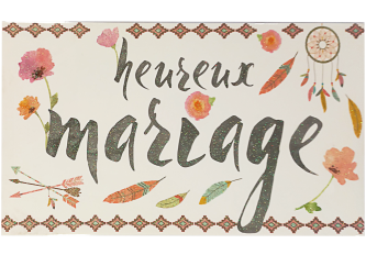 P.6 Cartes Heureux Mariage