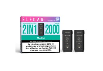 B.10 Pods x2 Elfbar 2en1 Menthol 10mg