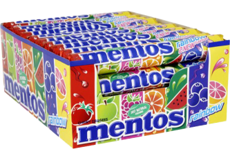 B.40 Rouleaux Mentos Rainbow