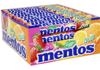 B.40 Rouleaux Mentos Fruits