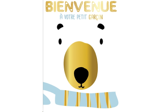 Paquet de 6 cartes double naissance