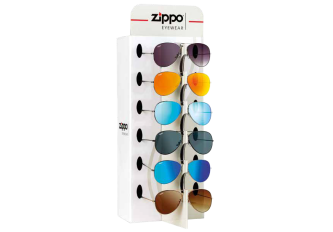 Présentoir de 9 Lunettes de Soleil Zippo