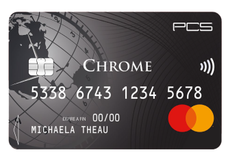 Carte de paiement PCS Chrome