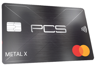 Carte de paiement PCS Mastercard Metal X