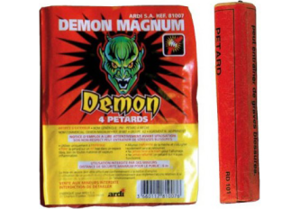 Boite de 20 paquets de 4 pétards Demon Magnum