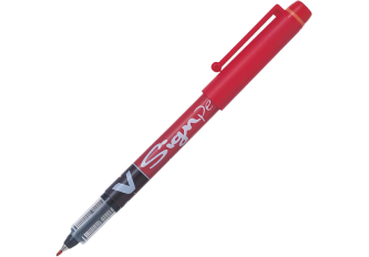 B.12 Stylos Feutre Pilot V-Sign Pen Rouge