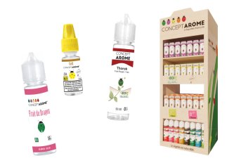 Présentoir + 84 meilleures ventes Concept Arôme