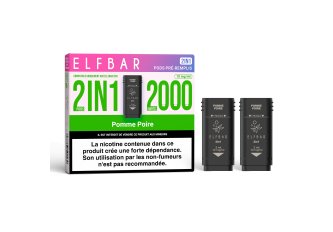 B.10 Pods x2 Elfbar 2en1 pomme poire 10mg
