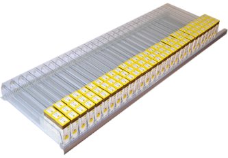 Rangées à poussoir 1m linéaire + 54 flacons offerts
